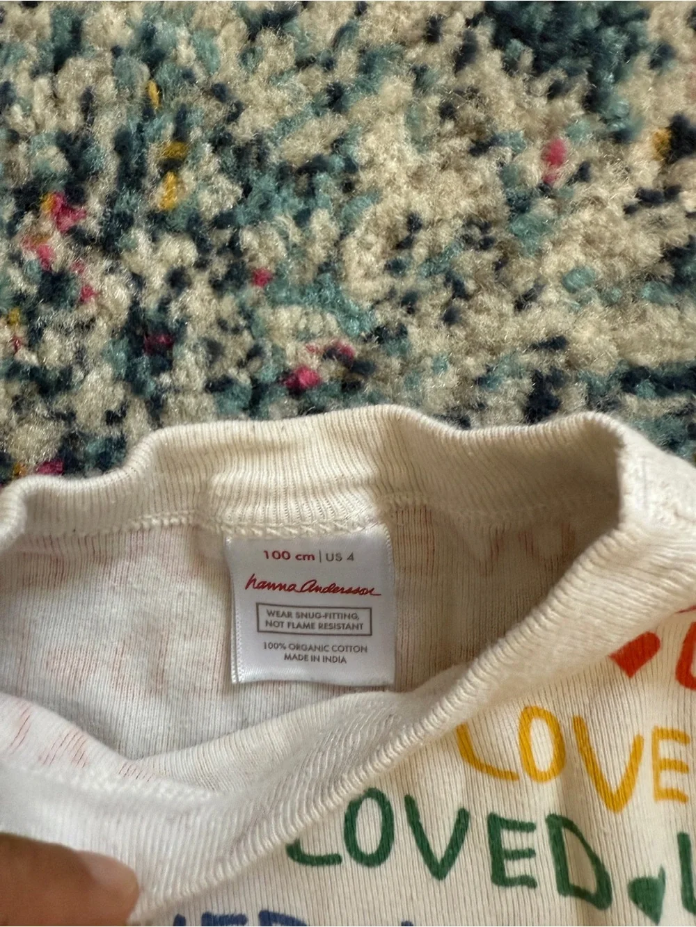🌈Hanna Andersson Rainbow LOVED Pajamas